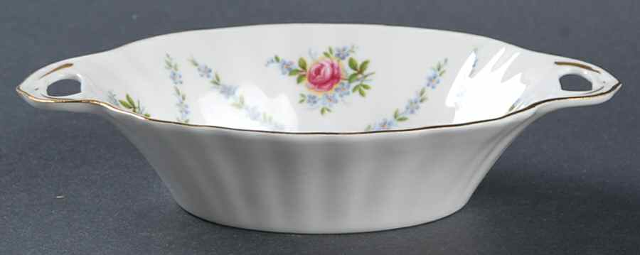 Minuet (Pink & Blue) 5" Oval Sweet Meat Dish by Royal Albert-1