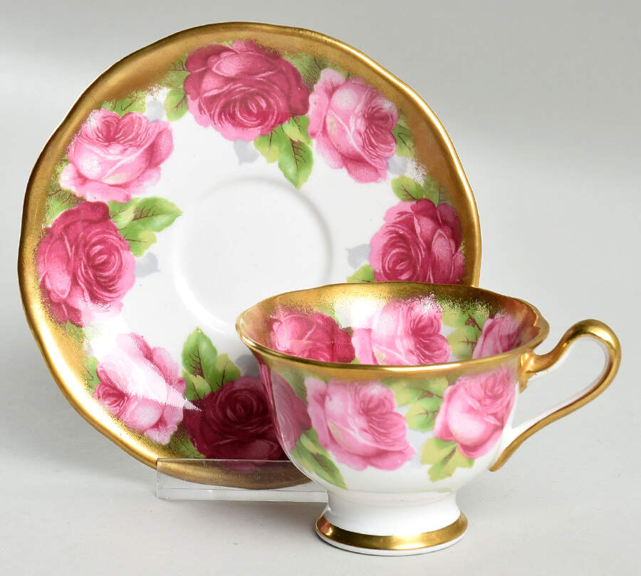 Mothers Day Footed Demitasse Cup & Saucer Set by Royal Albert-1