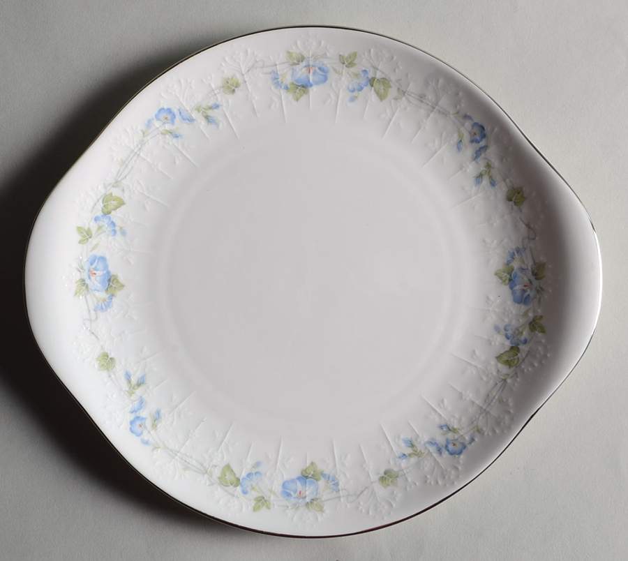 Morning Flower Handled Cake Plate by Royal Albert-1