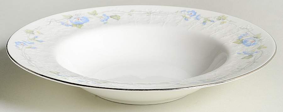 Morning Flower Rim Soup Bowl by Royal Albert-1