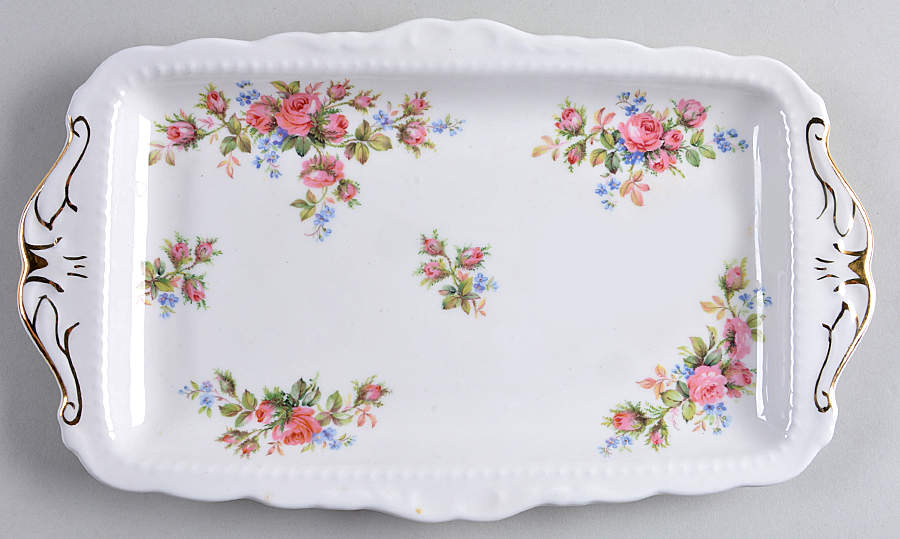 Moss Rose (Montrose Shape) Large Sandwich Tray by Royal Albert-1