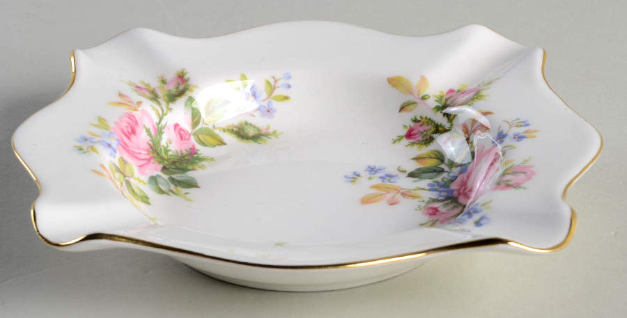 Moss Rose (Montrose Shape) Small Square Ashtray by Royal Albert-1