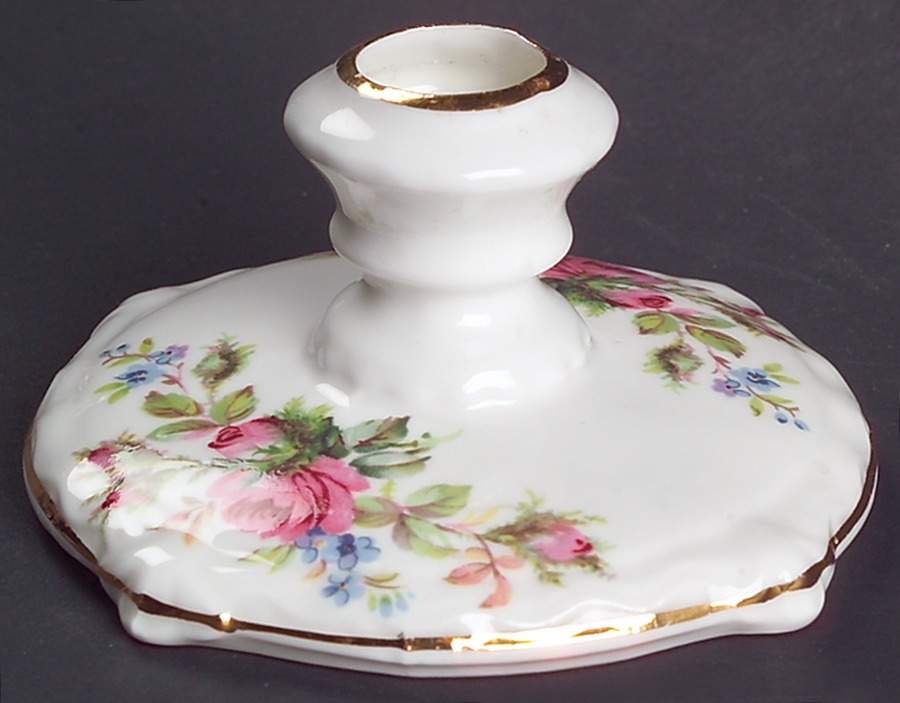 Moss Rose (Montrose Shape) 2" Candlestick by Royal Albert-1