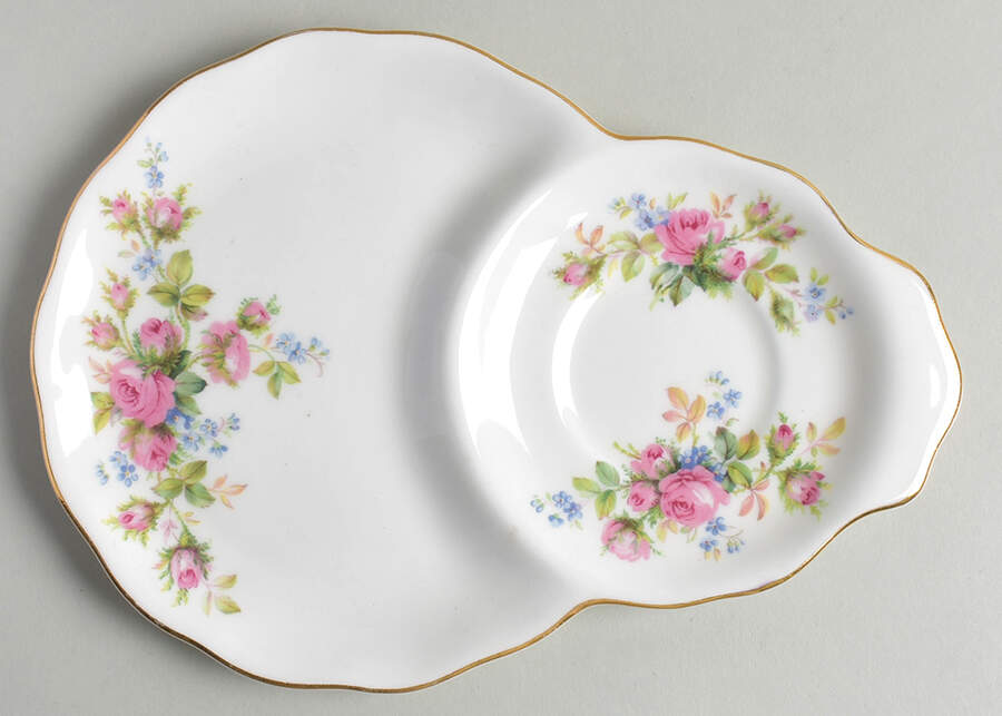 Moss Rose (Montrose Shape) Snack Plate by Royal Albert-1