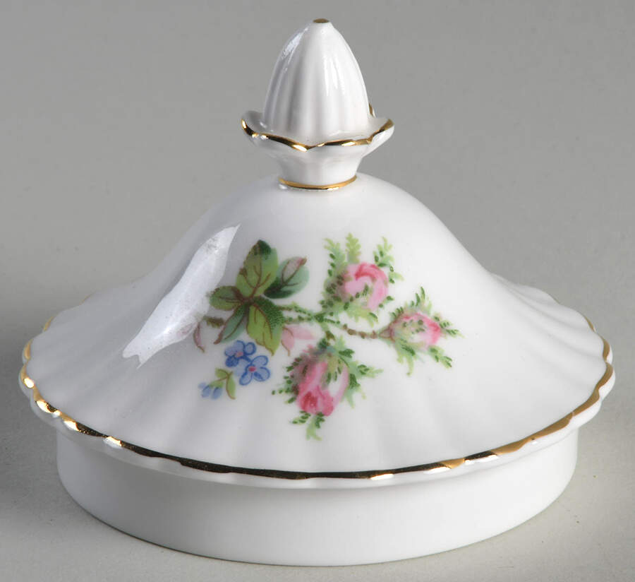 Moss Rose (Montrose Shape) Lid for Sugar Bowl by Royal Albert-1