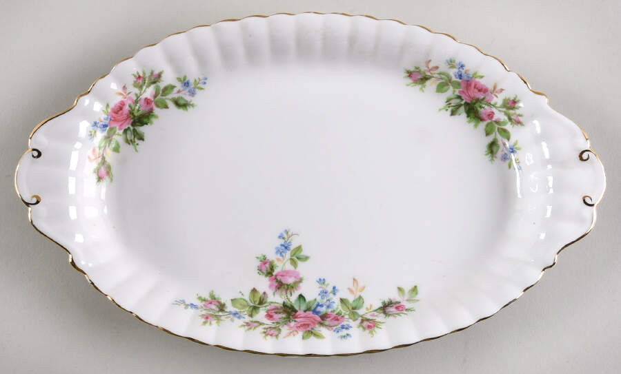 Moss Rose (Montrose Shape) Tray for Creamer & Sugar with Lid by Royal Albert-1