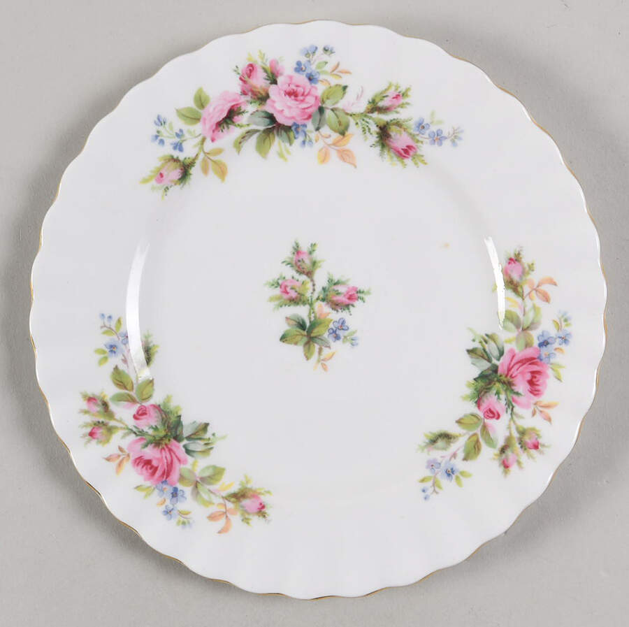 Moss Rose (Montrose Shape) Bread & Butter Plate by Royal Albert-1