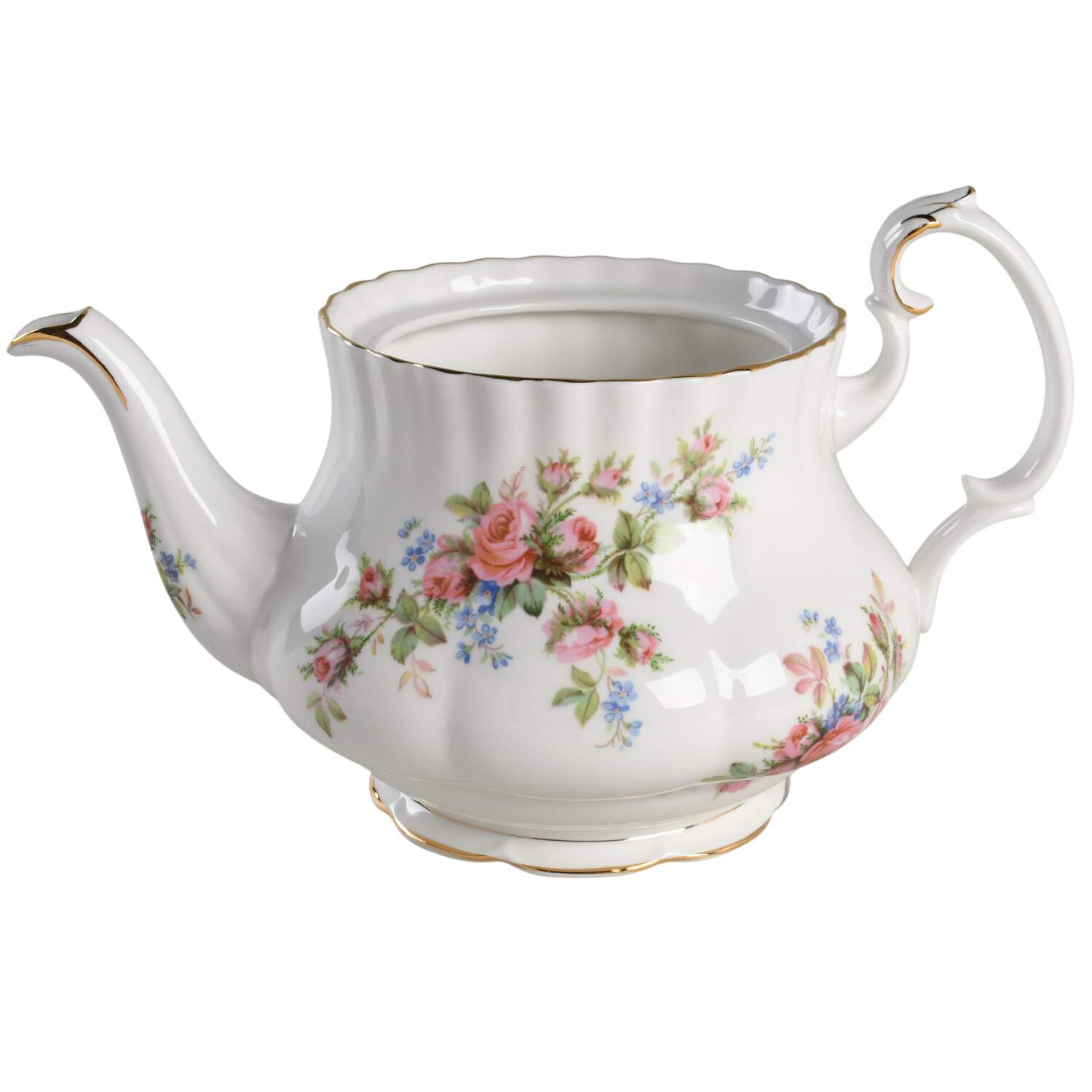 Moss Rose (Montrose Shape) Small Teapot No Lid by Royal Albert-1