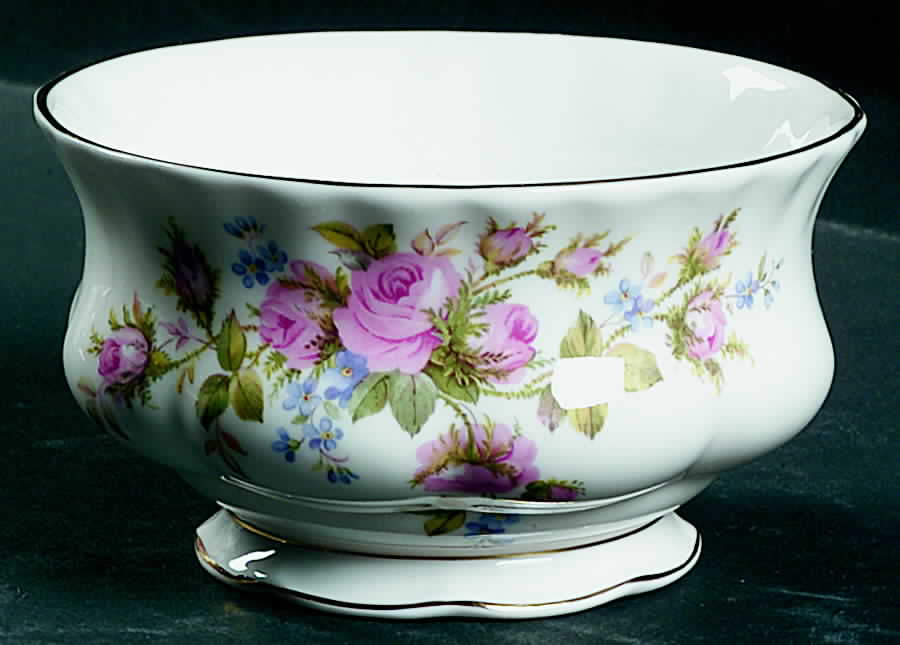 Moss Rose (Montrose Shape) Open Sugar Bowl by Royal Albert-1