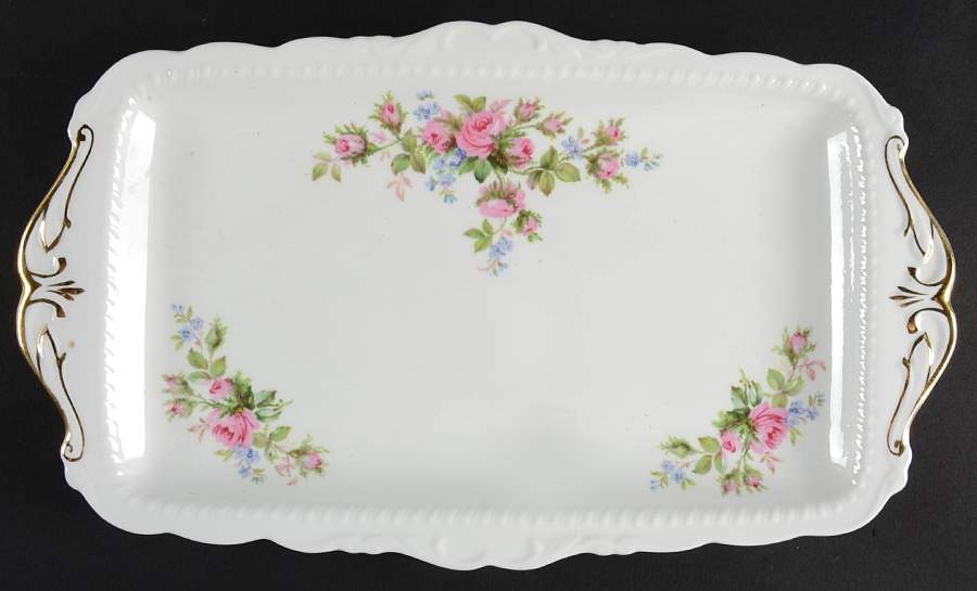 Moss Rose (Montrose Shape) Large Sandwich Tray by Royal Albert-1