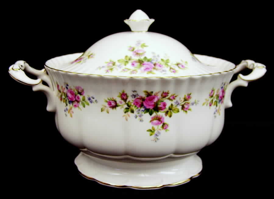 Moss Rose (Montrose Shape) Tureen &  Lid by Royal Albert-1