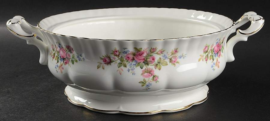 Moss Rose (Montrose Shape) Tureen No Lid by Royal Albert-1