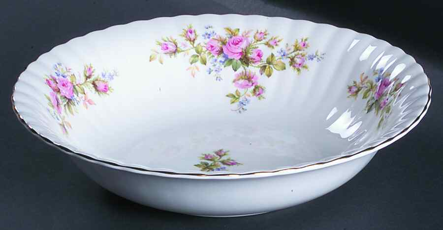 Moss Rose (Montrose Shape) 9" Round Vegetable Bowl by Royal Albert-1