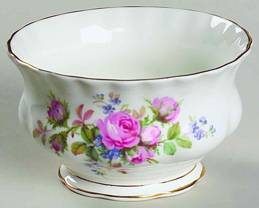 Moss Rose (Montrose Shape) Mini Open Sugar Bowl by Royal Albert-1