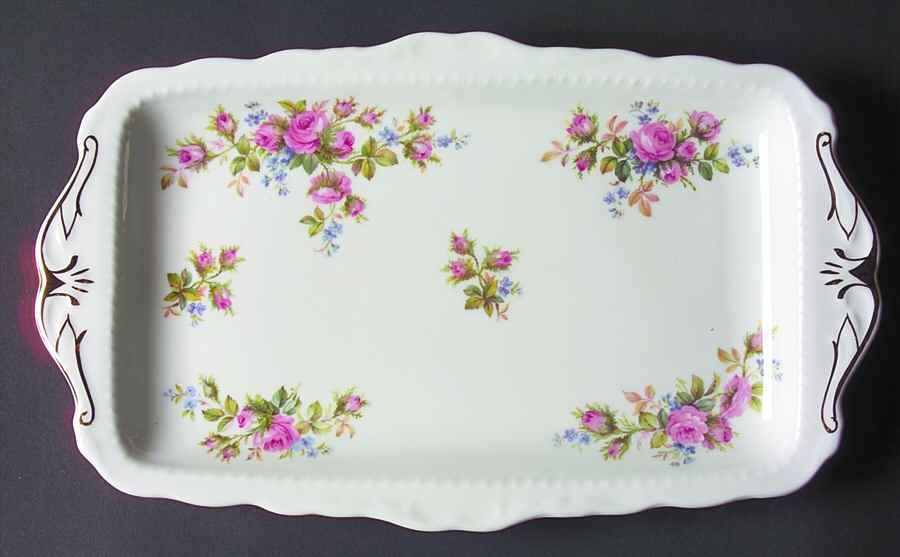 Moss Rose (Montrose Shape) Large Sandwich Tray by Royal Albert-1