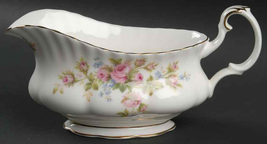 Moss Rose (Montrose Shape) Gravy Boat by Royal Albert-1