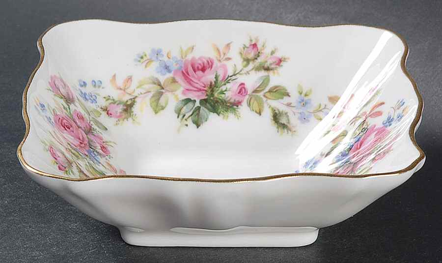 Moss Rose (Montrose Shape) 4" Square Sweet Meat by Royal Albert-1