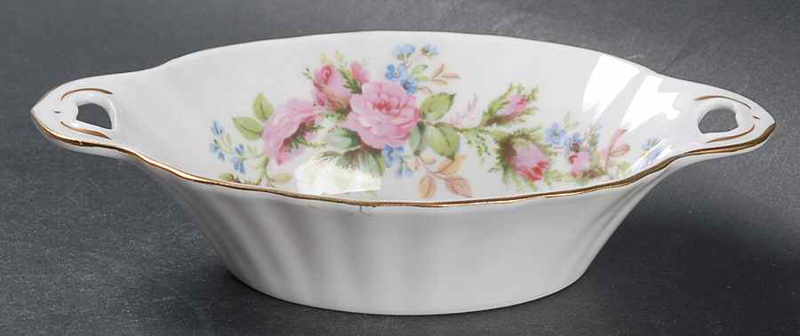 Moss Rose (Montrose Shape) 6" Oval Sweet Meat Dish by Royal Albert-1