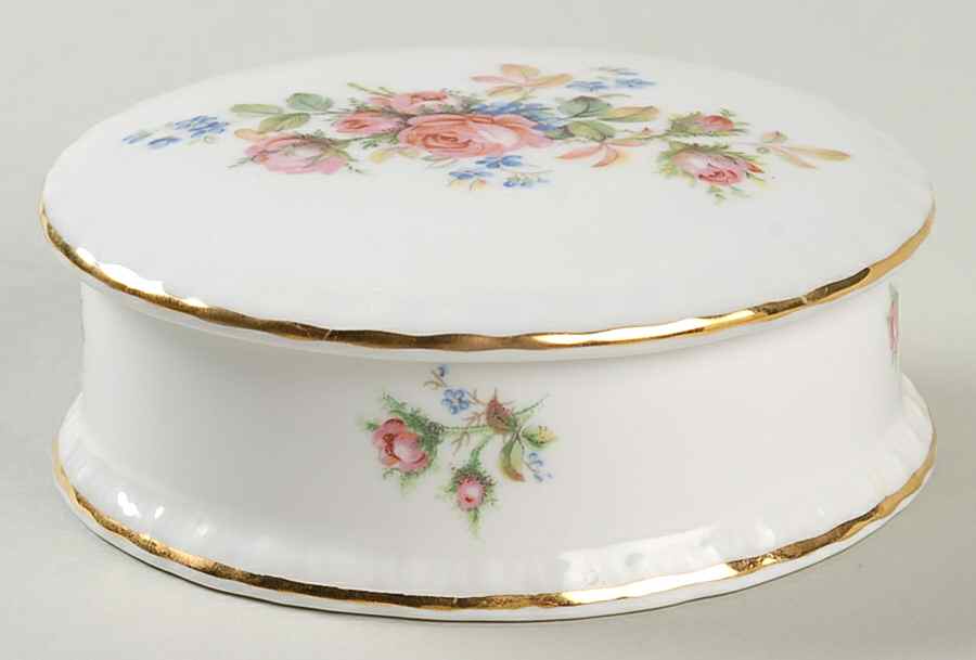 Moss Rose (Montrose Shape) Round Box & Lid by Royal Albert-1