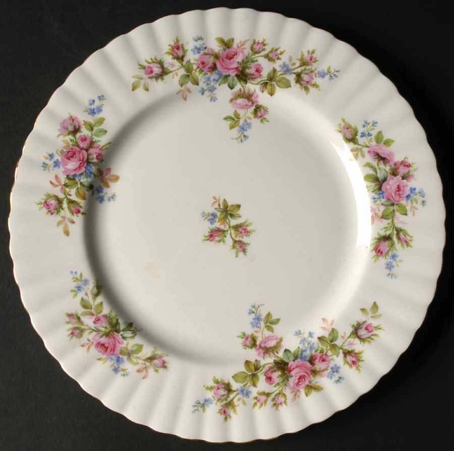 Moss Rose (Montrose Shape) Luncheon Plate by Royal Albert-1