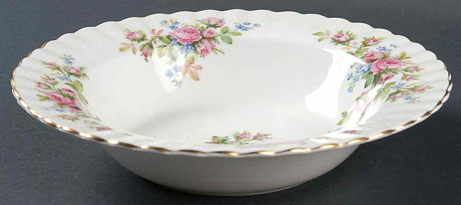 Moss Rose (Montrose Shape) Rim Soup Bowl by Royal Albert-1