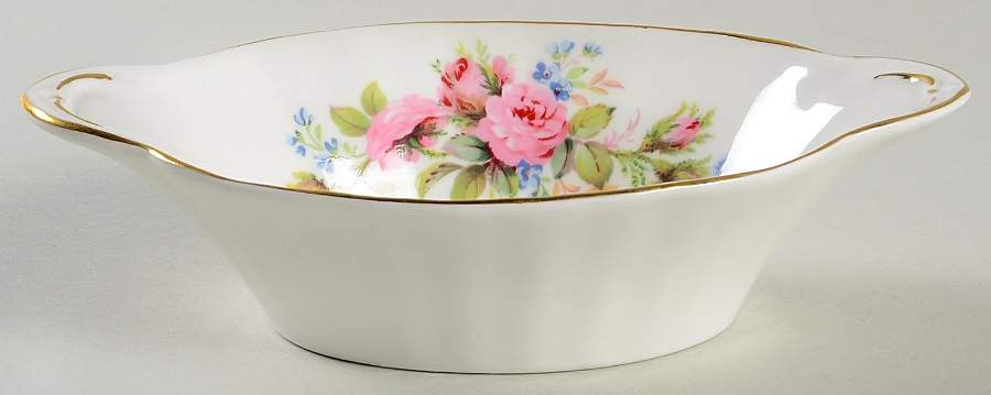 Moss Rose (Montrose Shape) Oval Sweet Meat Dish by Royal Albert-1