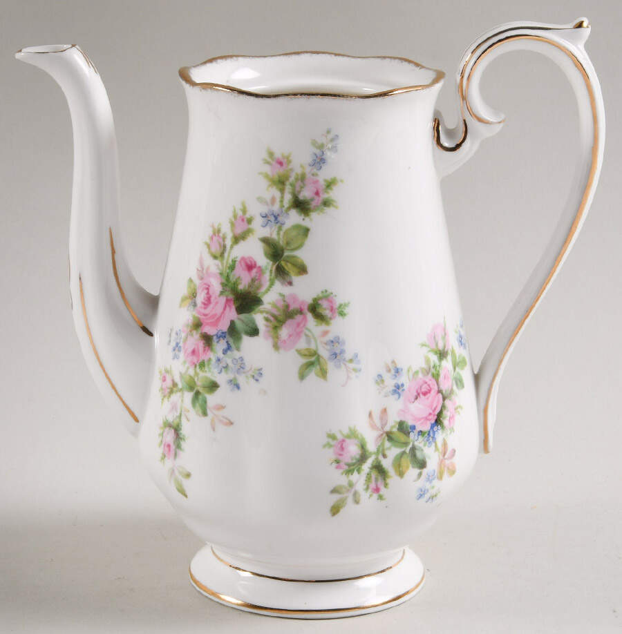 Moss Rose (Hampton, Older) Mini Coffee Pot No Lid by Royal Albert-1