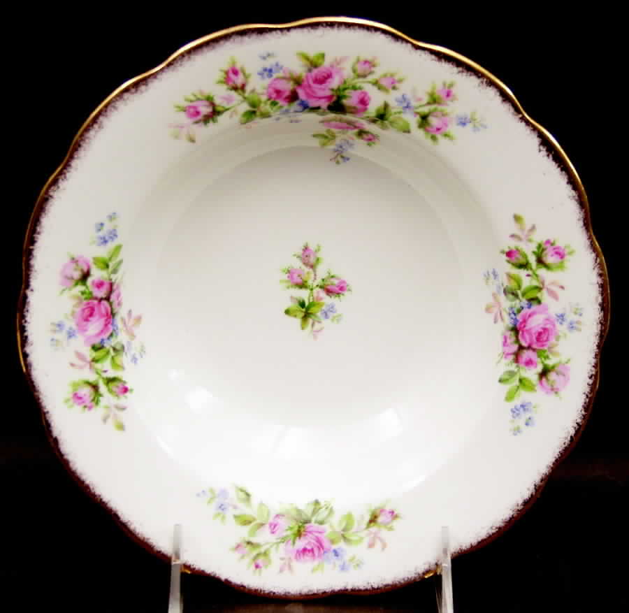 Moss Rose (Hampton, Older) Rim Soup Bowl by Royal Albert-1