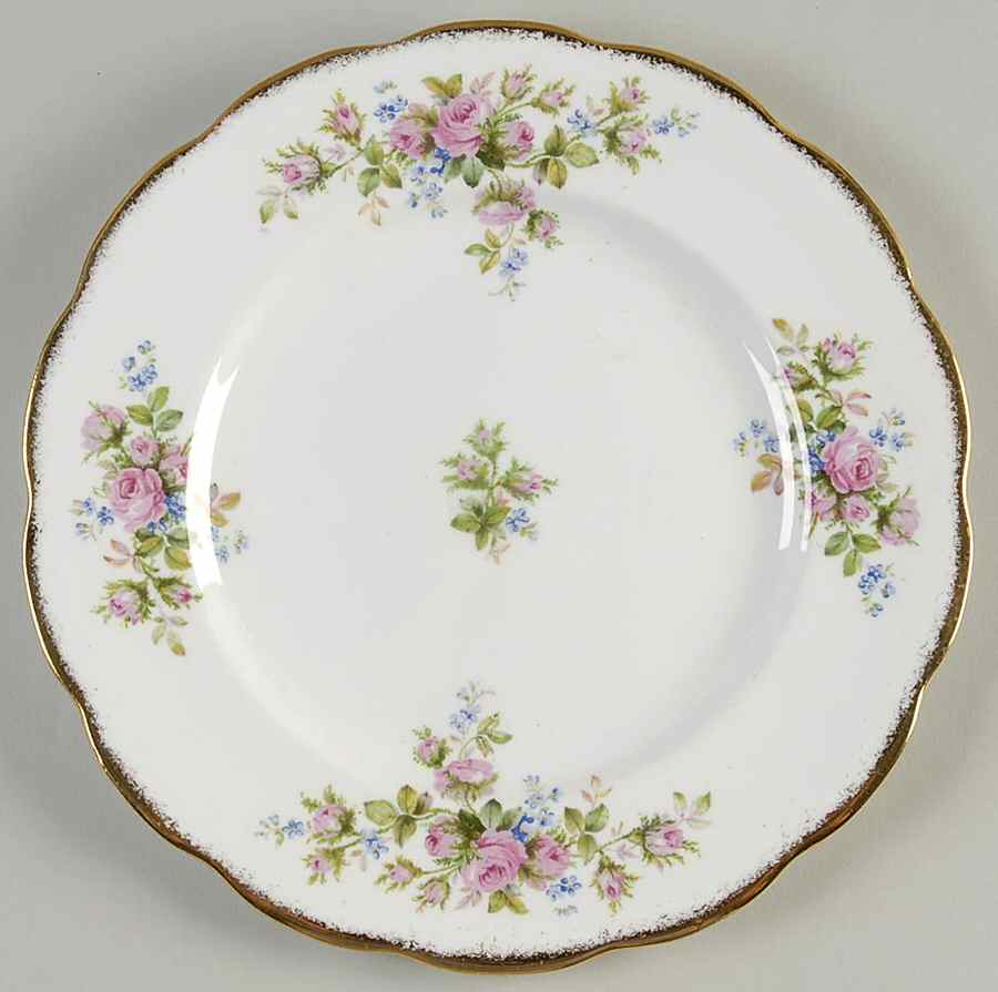 Moss Rose (Hampton, Older) Luncheon Plate by Royal Albert-1