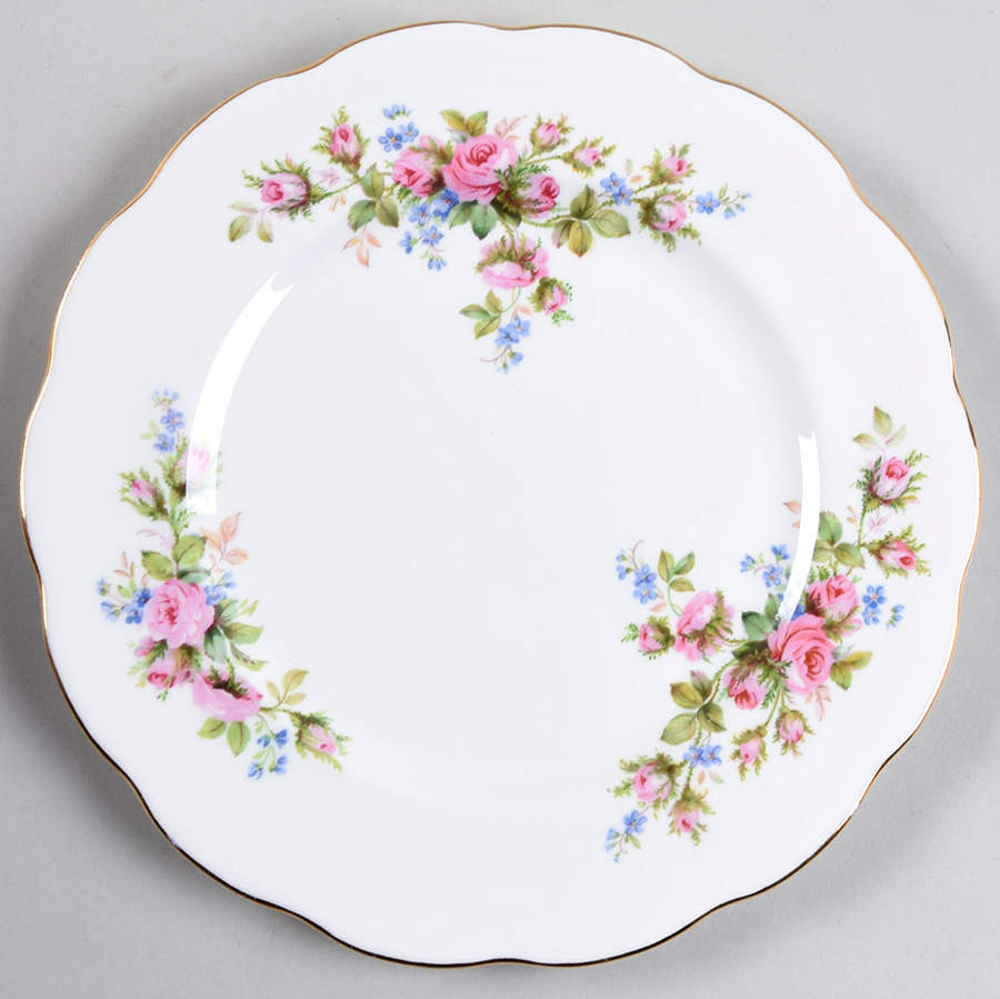 Moss Rose (Hampton, New) Salad Plate by Royal Albert-1