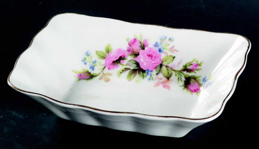 Moss Rose (Hampton, New) Rectangular Sweet Meat Dish by Royal Albert-1