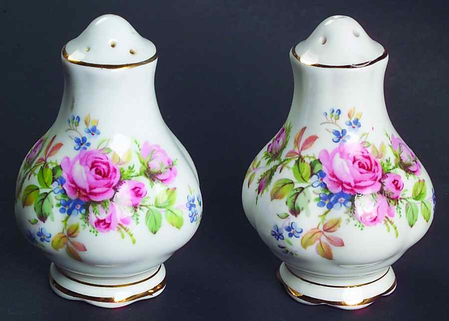 Moss Rose (Hampton, New) Salt & Pepper Set by Royal Albert-1
