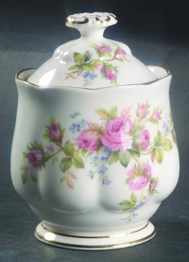 Moss Rose (Hampton, New) Jam/Jelly & Lid by Royal Albert-1
