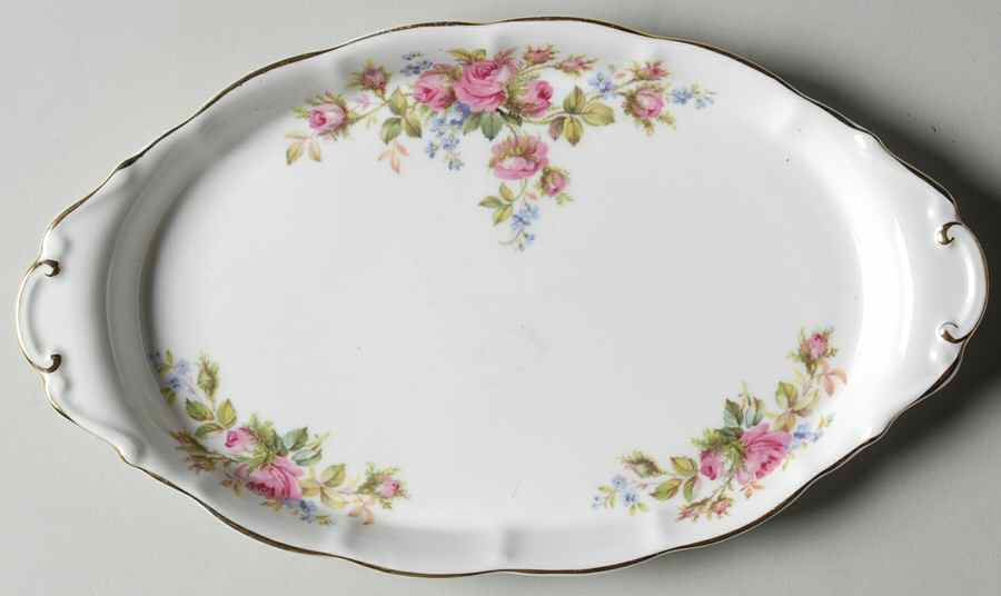 Moss Rose (Hampton, New) Tray for Creamer & Sugar with Lid by Royal Albert-1