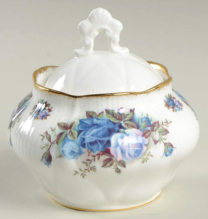 Moonlight Rose Sugar Bowl & Lid by Royal Albert-1