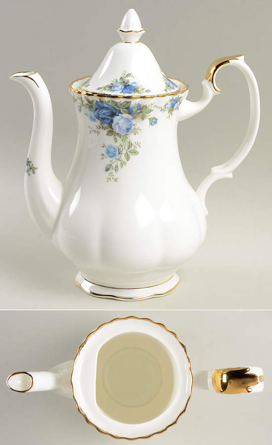 Moonlight Rose Coffee Pot & Lid by Royal Albert-1