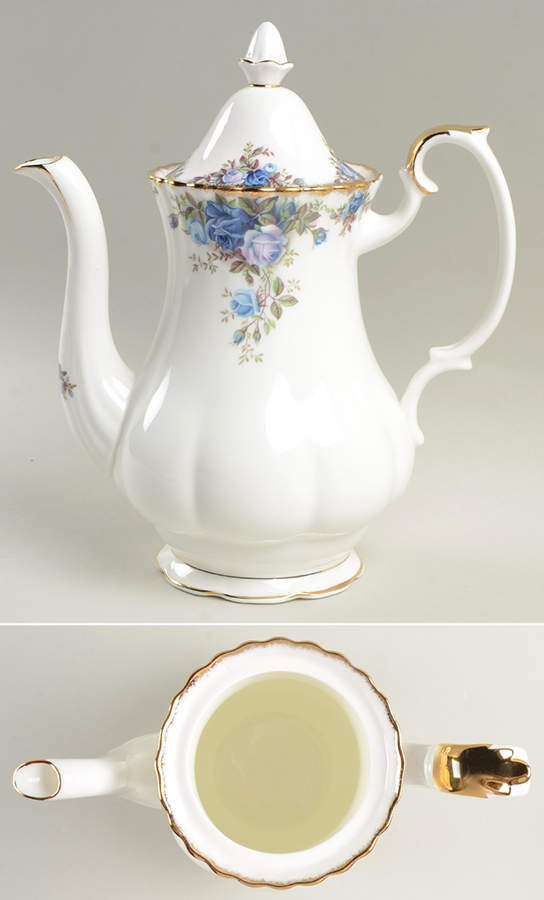 Moonlight Rose Coffee Pot & Lid by Royal Albert-1