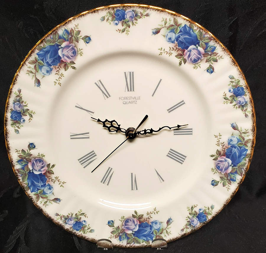 Moonlight Rose Clock Plate by Royal Albert-1