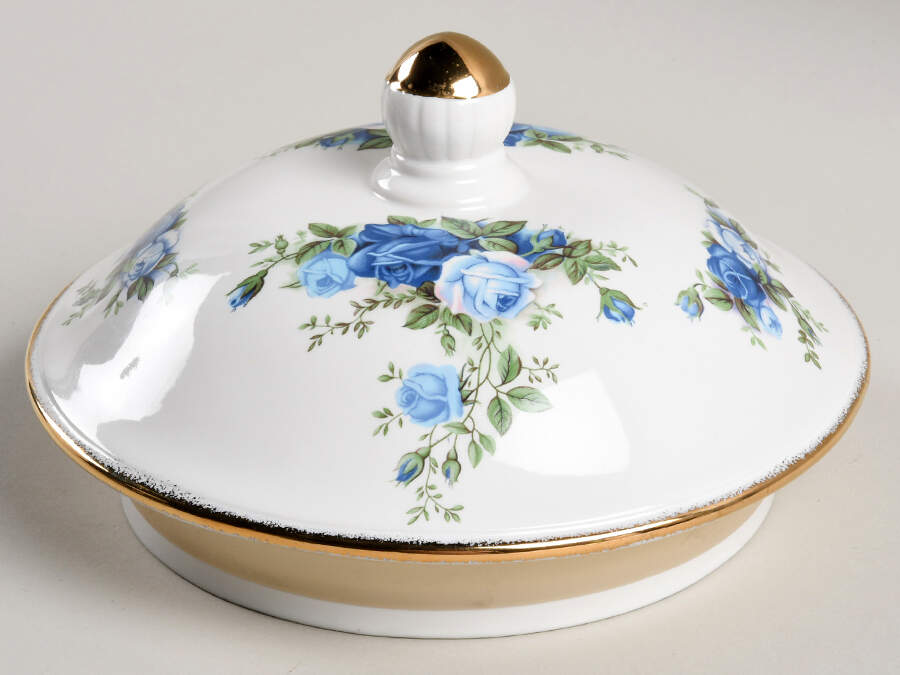 Moonlight Rose Lid for Cookie Jar by Royal Albert-1