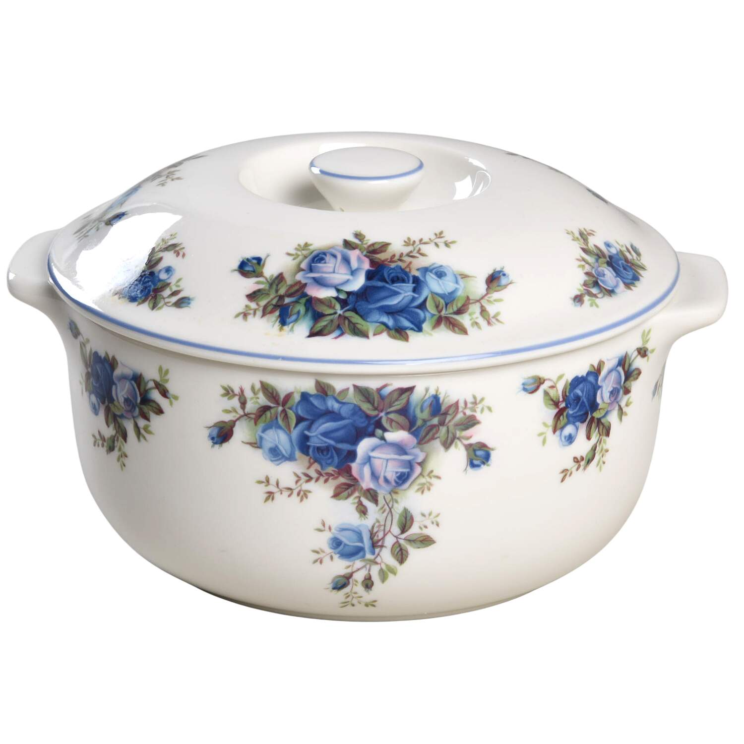 Moonlight Rose 1.5 Qt Round Covered Casserole by Royal Albert-1