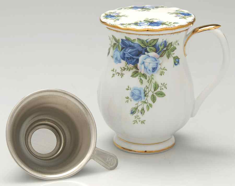 Moonlight Rose Mug with Lid & Infuser by Royal Albert-1