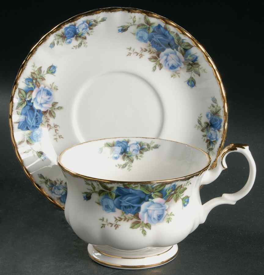 Moonlight Rose Breakfast Cup & Saucer Set by Royal Albert-1