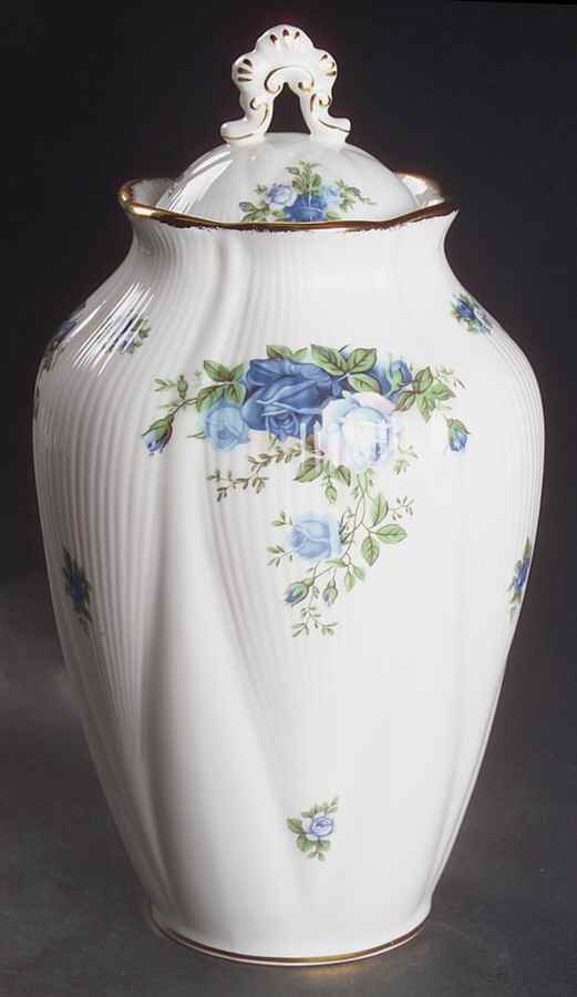 Moonlight Rose Chelsea Vase with Lid by Royal Albert-1