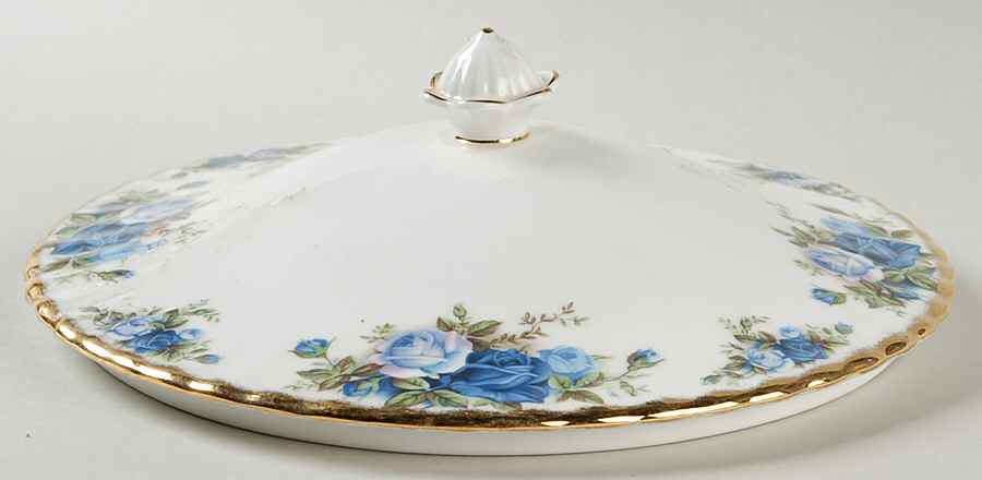 Moonlight Rose Lid for Round Vegetable by Royal Albert-1