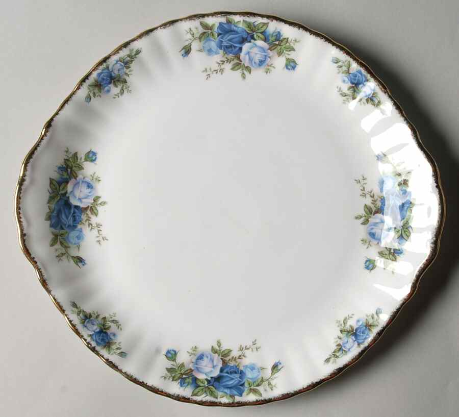 Moonlight Rose Handled Cake Plate by Royal Albert-1