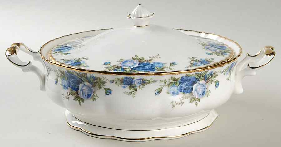 Moonlight Rose Round Covered Vegetable by Royal Albert-1