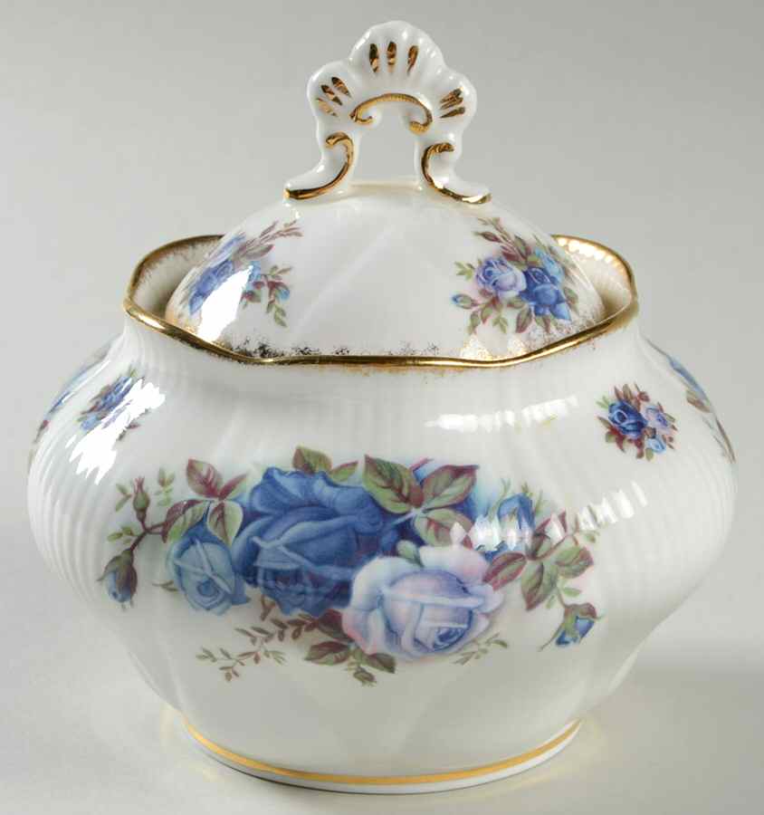 Moonlight Rose Sugar Bowl & Lid by Royal Albert-1