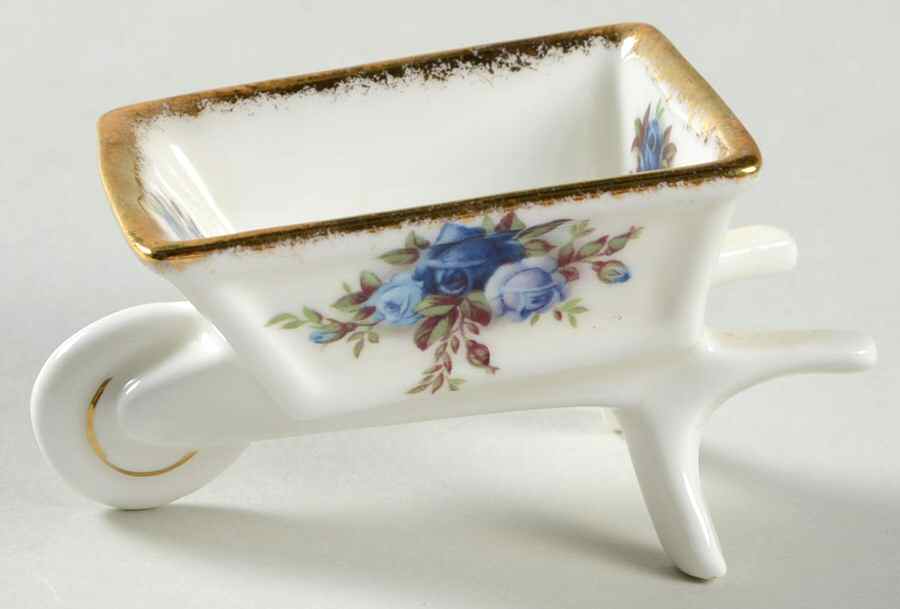 Moonlight Rose Miniature Wheelbarrow by Royal Albert-1