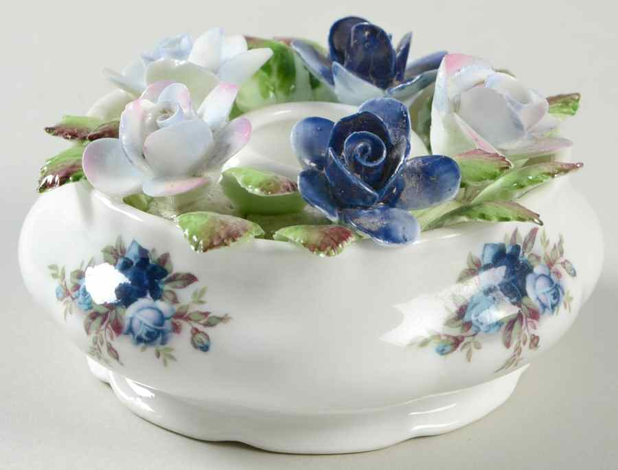Moonlight Rose Figural Candlestick by Royal Albert-1
