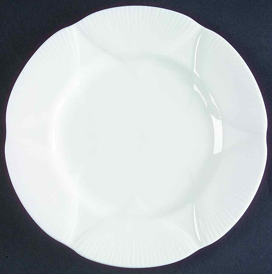 Morning Star (All White) Dessert/Pie Plate by Royal Albert-1